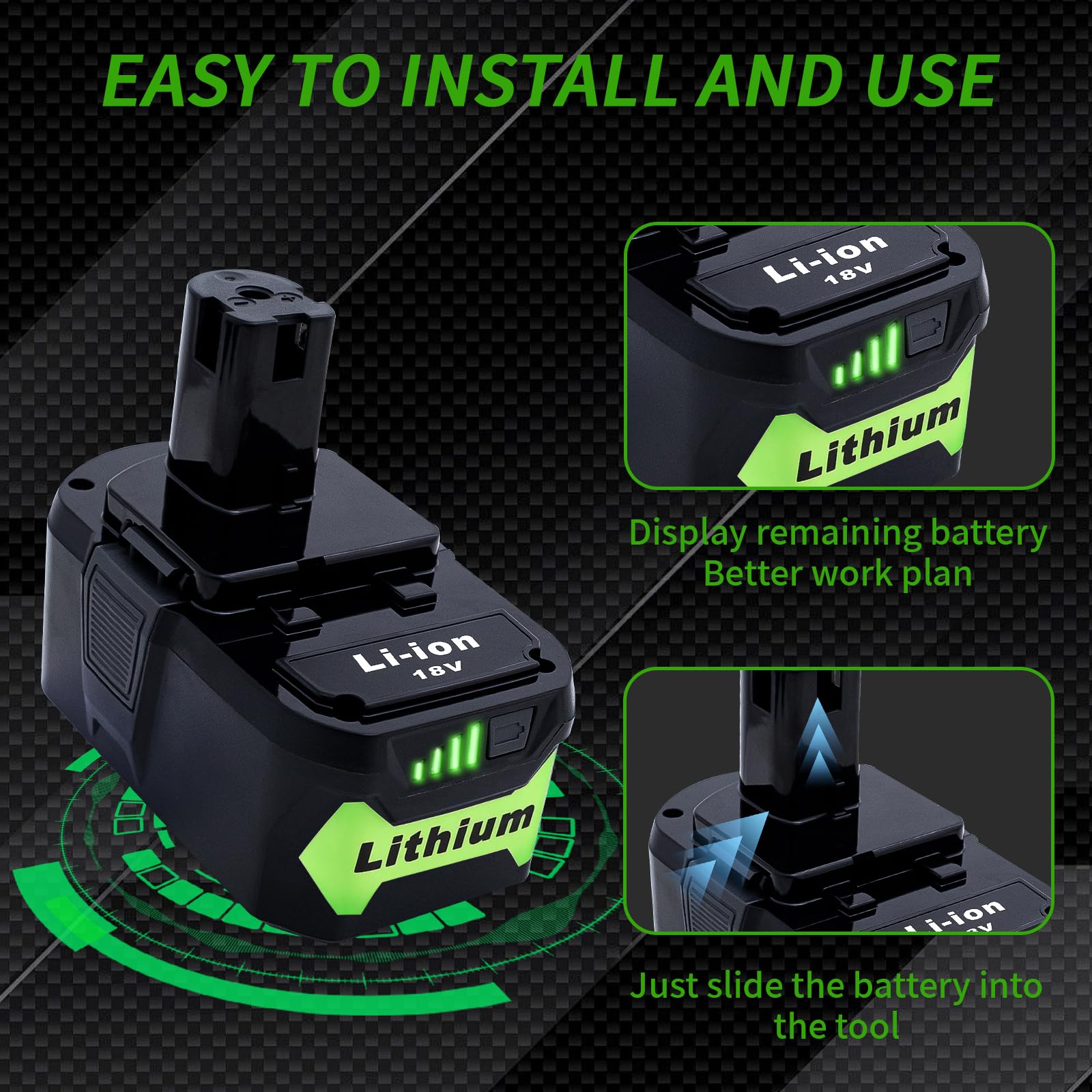 Ultraxxis battery inserted in Ryobi drill for uninterrupted jobsite power