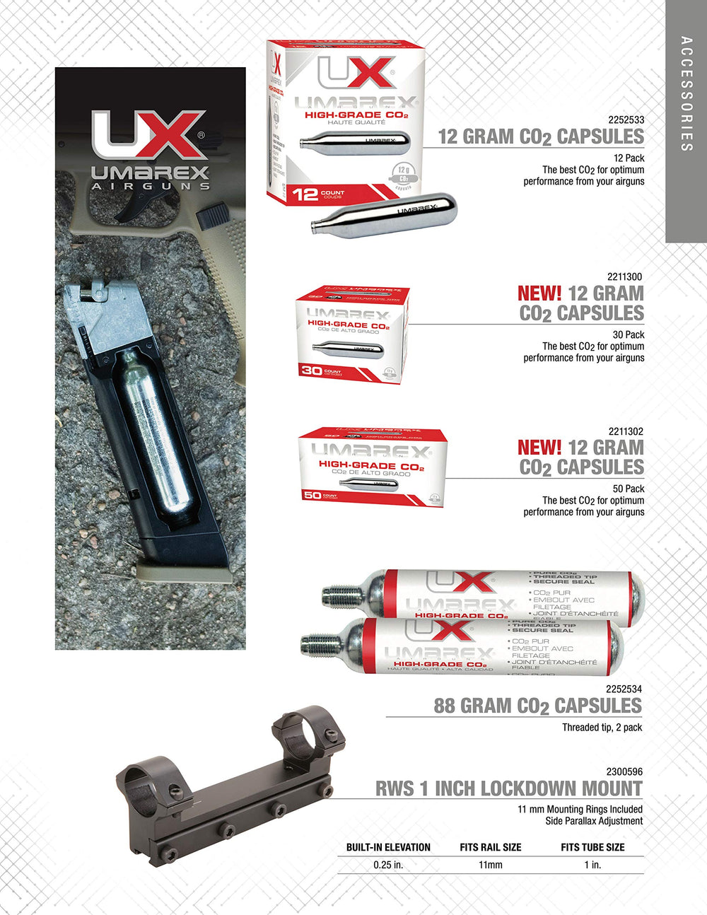 Umarex safety label on storage container advising proper handling and risk reduction