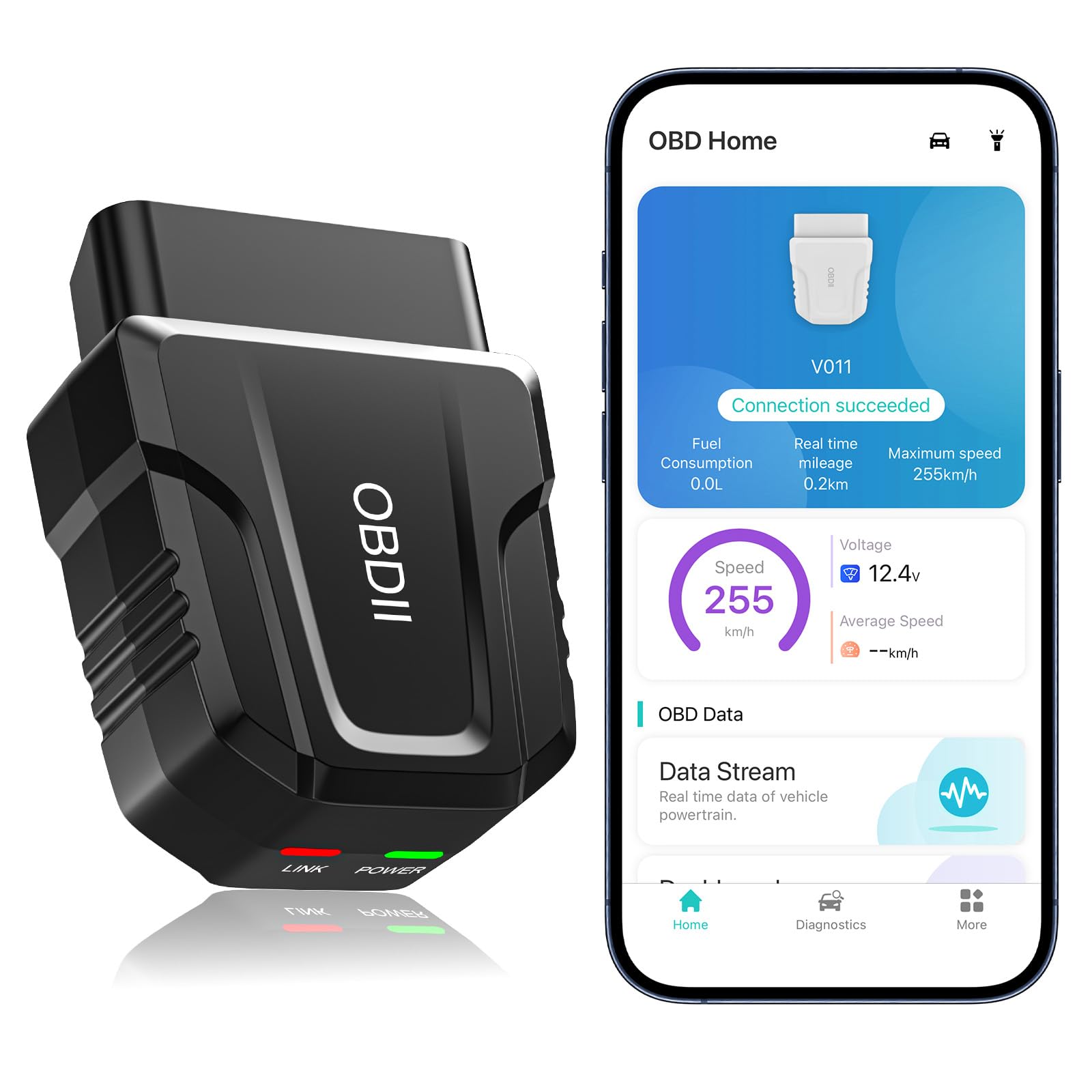 UMEIJA V011 front view showing plug design and Bluetooth port benefits