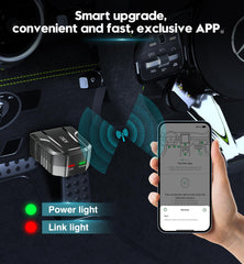 UMEIJA V011 plugged into car dashboard demonstrating quick troubleshooting