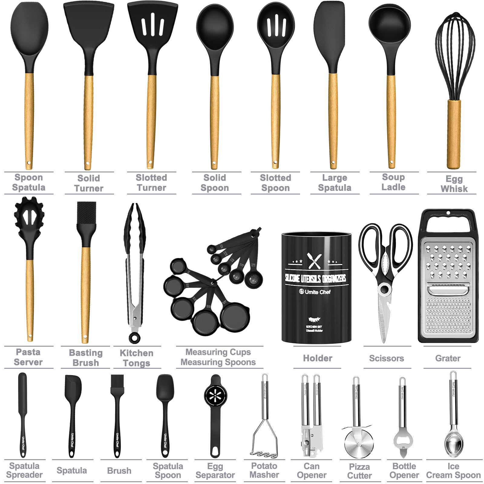 Umite Chef lifestyle cooking scene with set in use demonstrating versatile meal prep