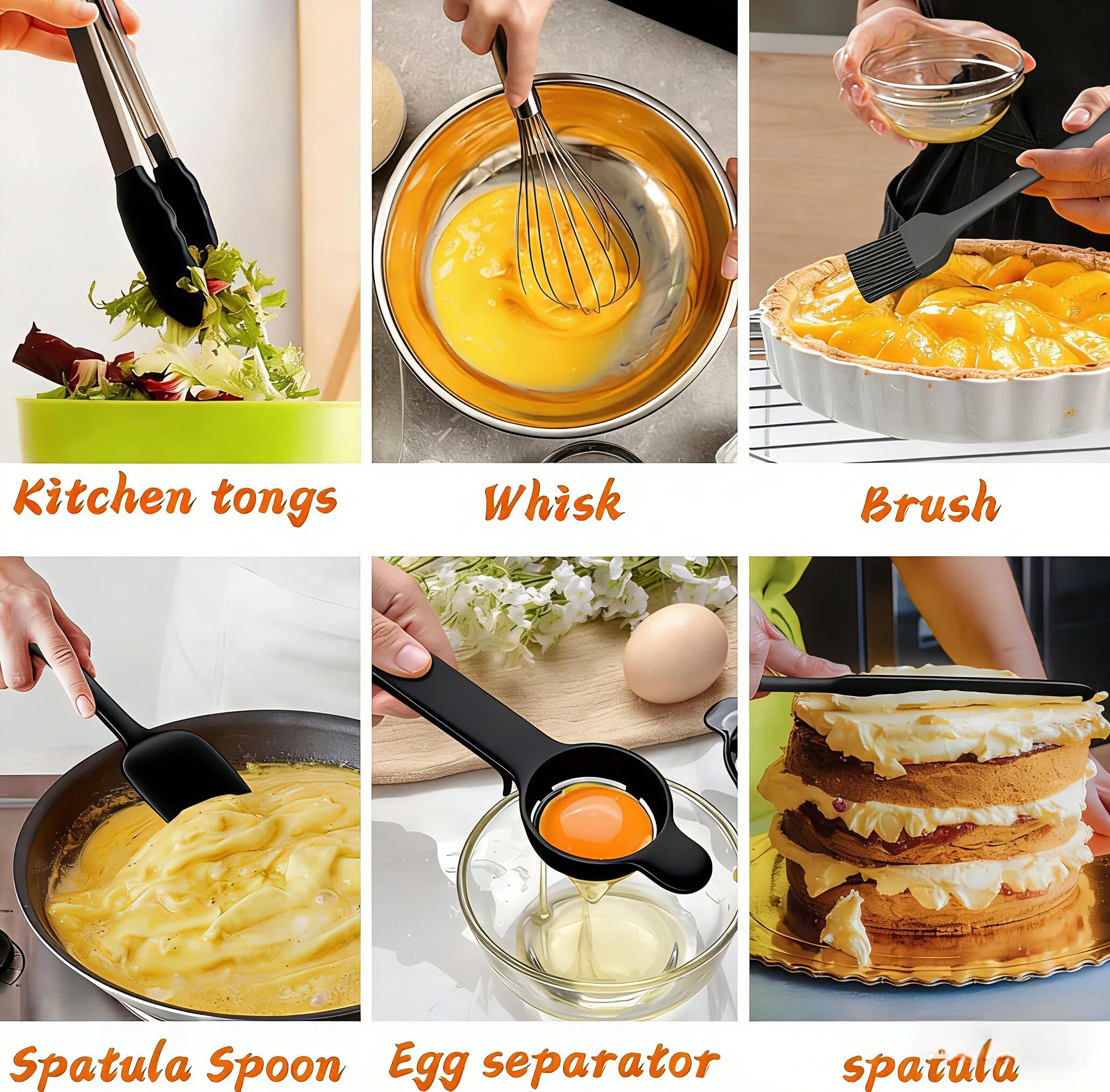 Umite Chef non-slip silicone bottom detail keeping bowl stable during mixing