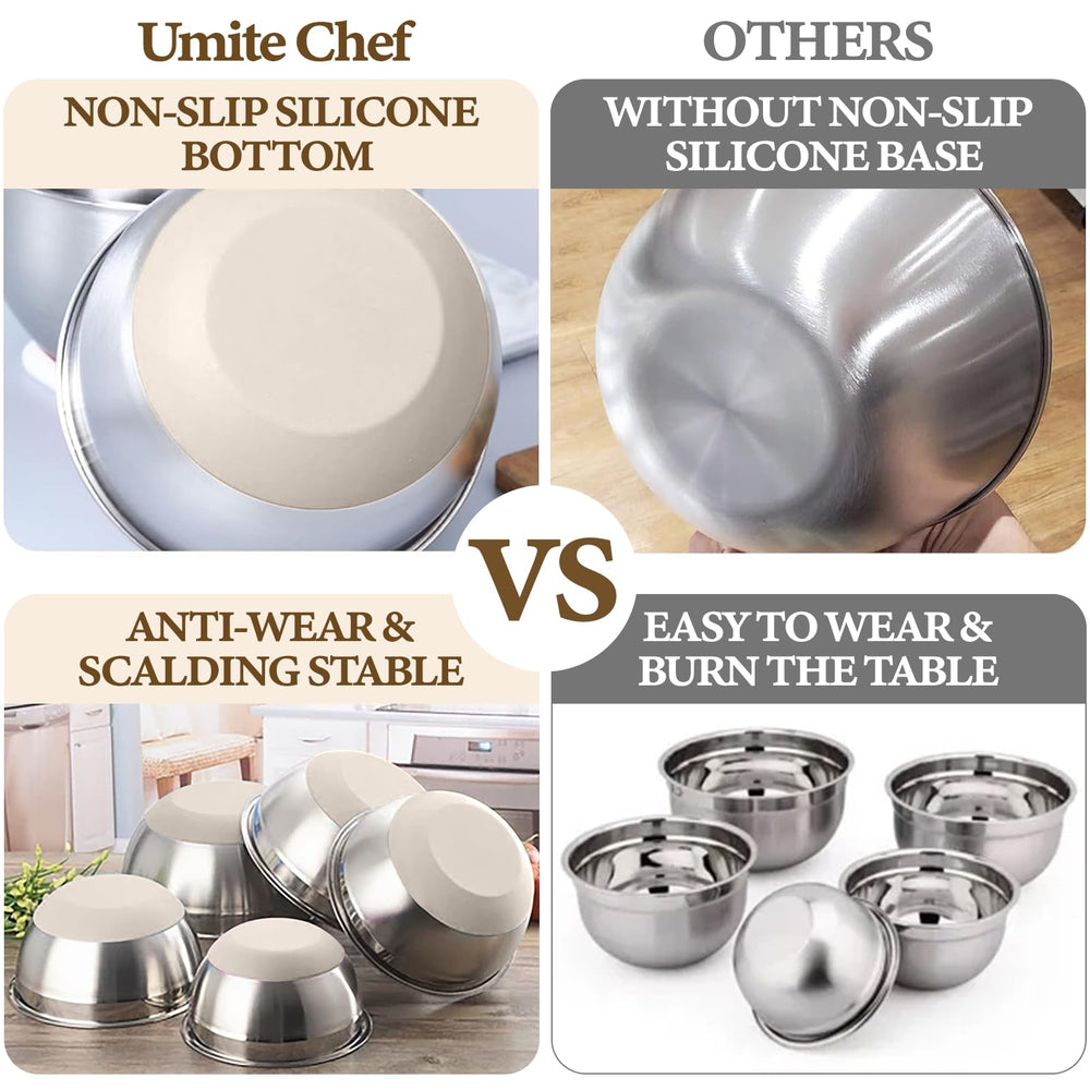 Umite Chef silicone non-slip base close-up, provides countertop stability