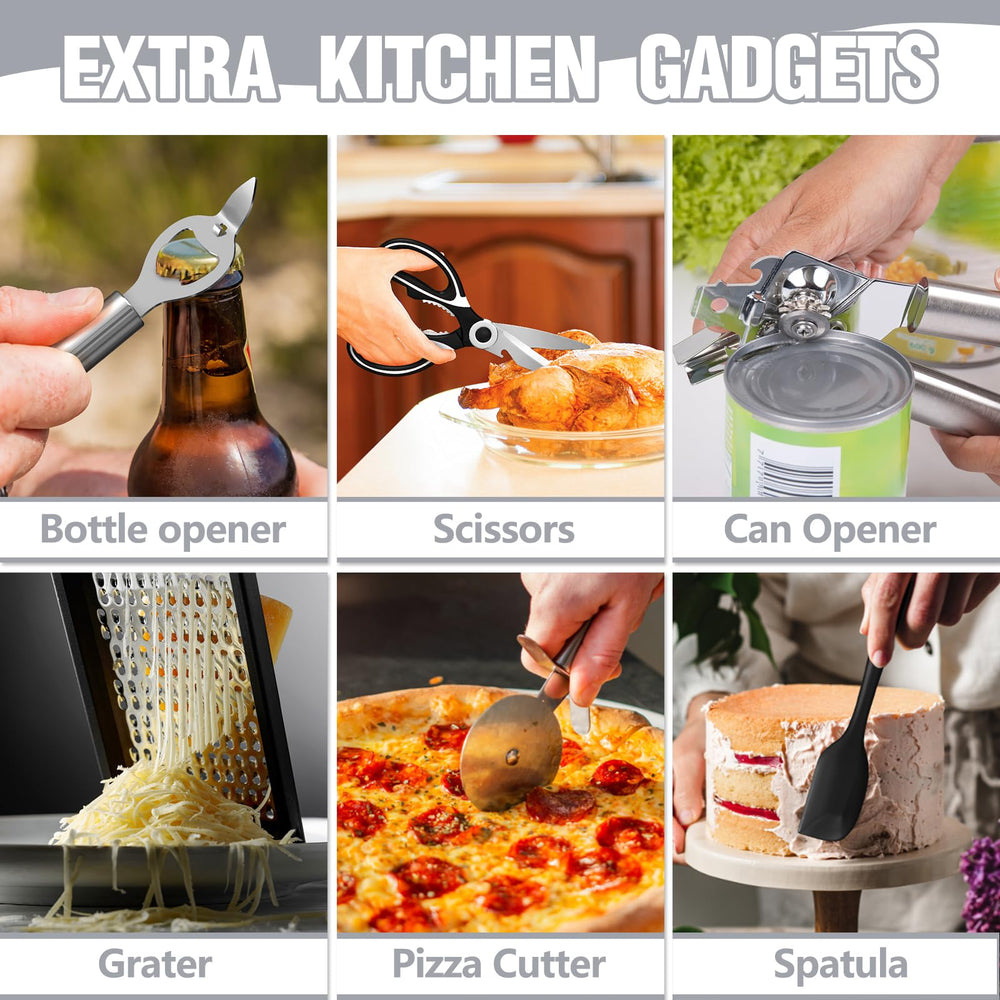 Umite Chef size comparison next to common kitchen items showing scale and completeness