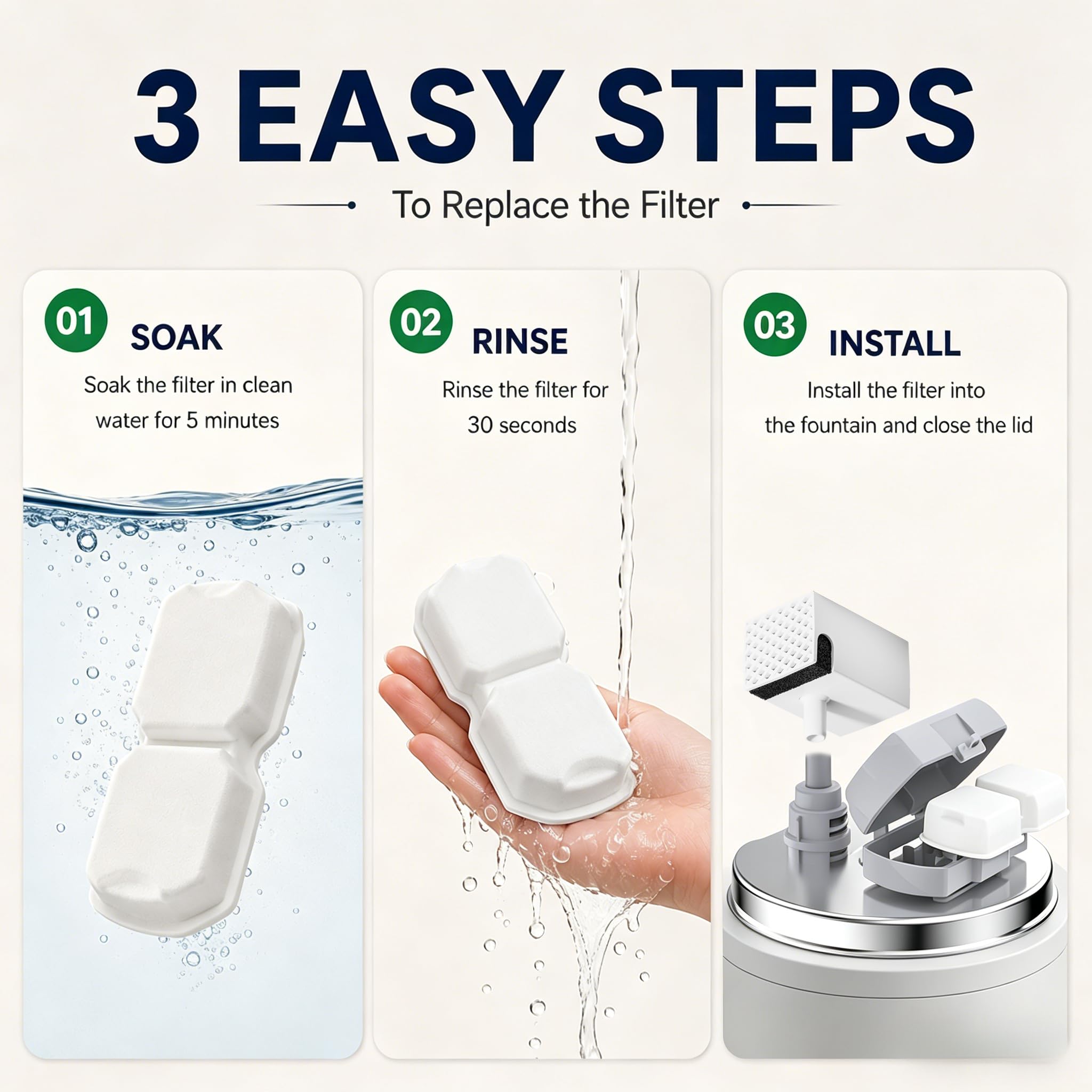 UMOCUOY individually sealed filters demonstrating hygienic packaging