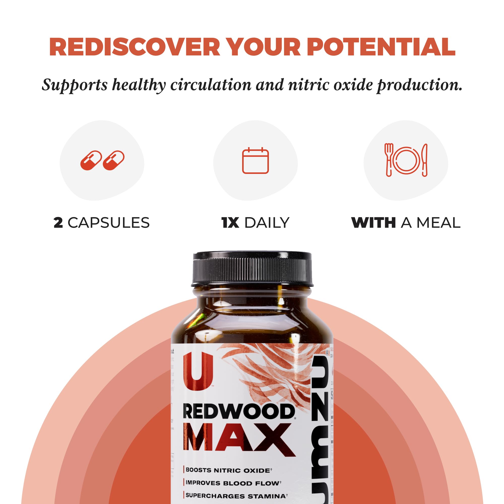 UMZU Redwood Max beside a measuring tape illustrating bottle size