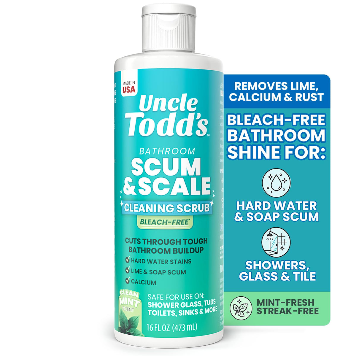Uncle Todd's front packaging showing mint paste and clear product benefit