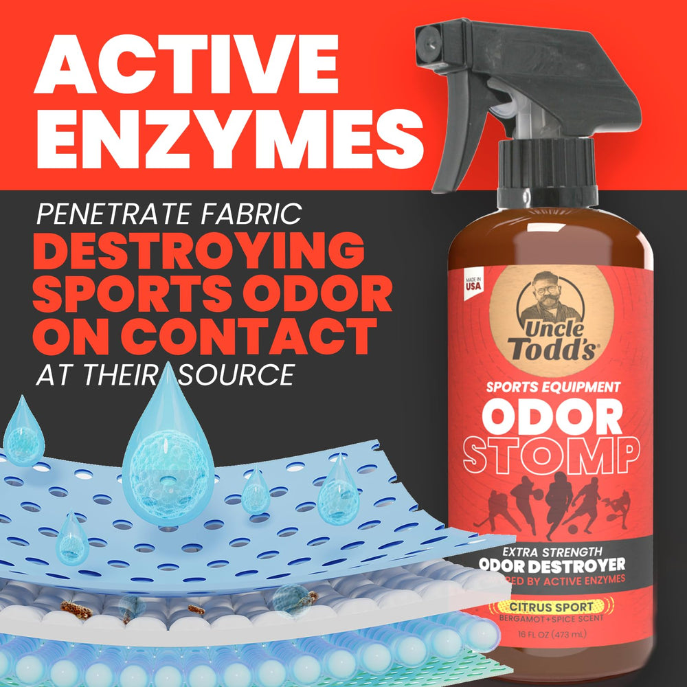 Uncle Todd's label and texture detail highlighting enzyme formula benefit