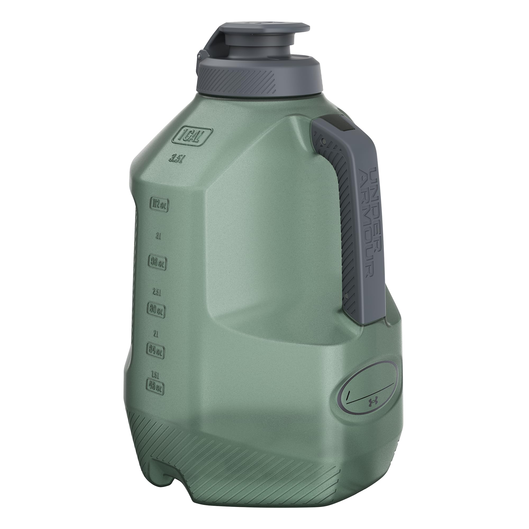 Under Armour soft molded handle with steel pins for secure carrying