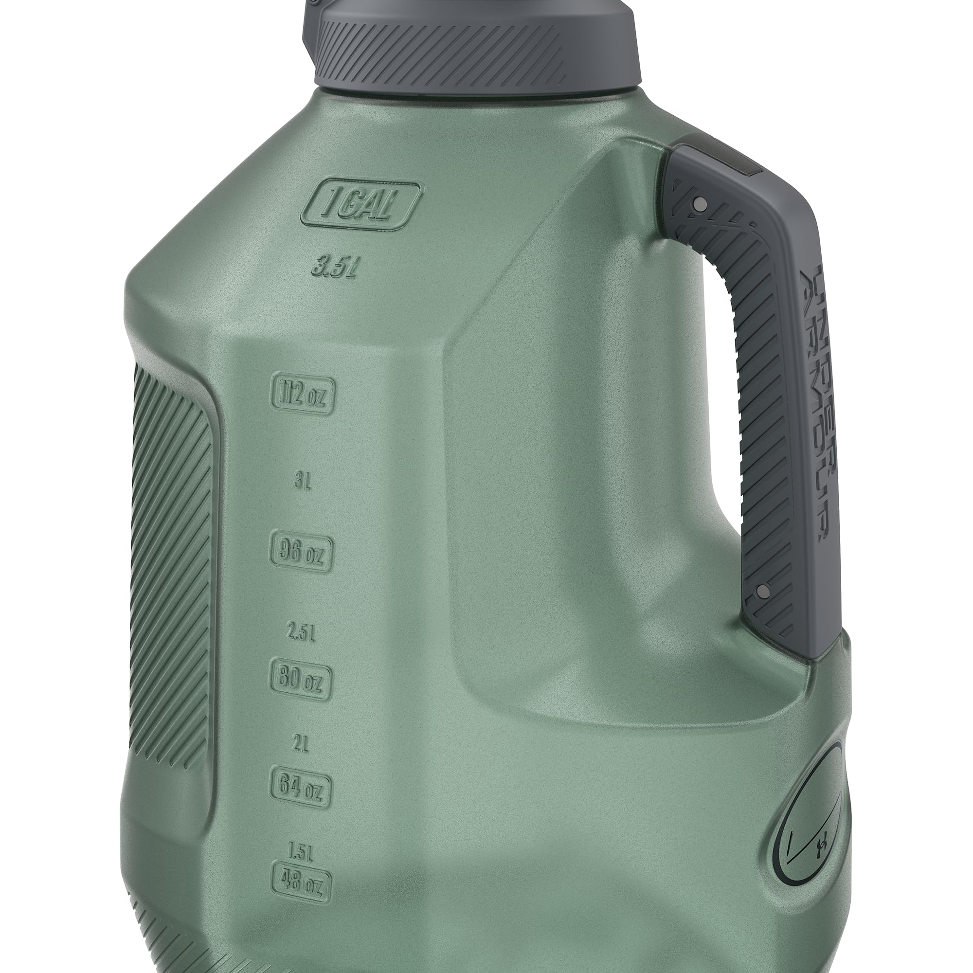 Under Armour jug in use at gym for long training session hydration