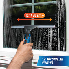 UNGER 12-inch channel with rubber blade ideal for narrow panes and precise cleaning