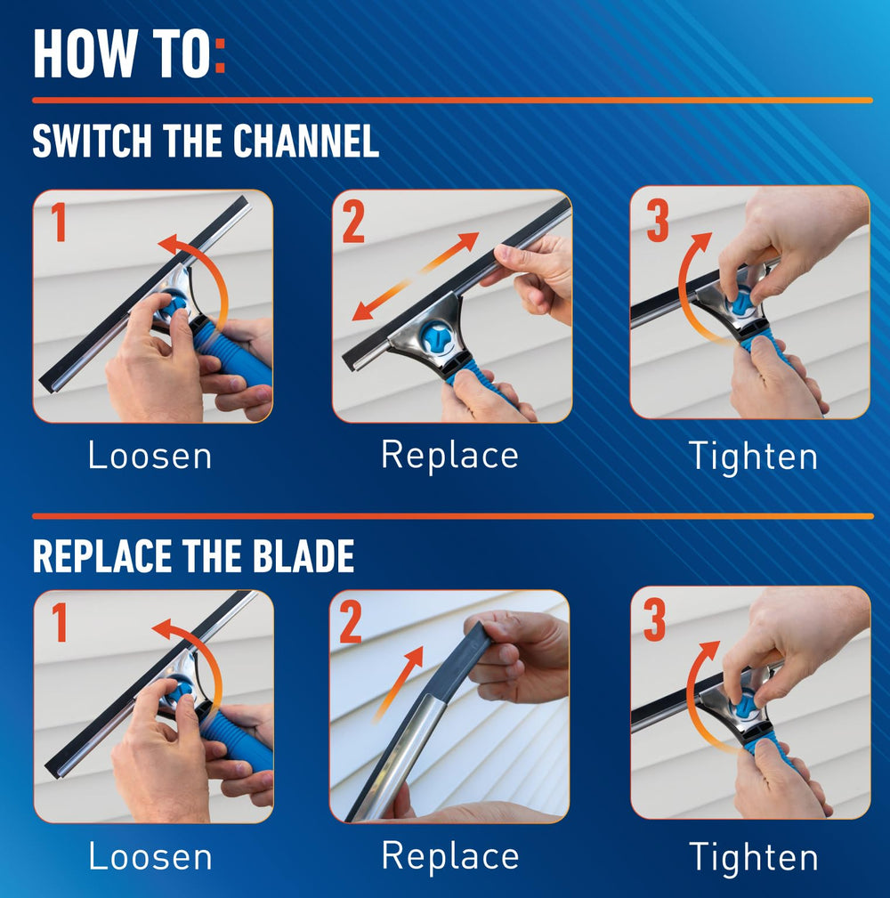 UNGER comparison of 12- and 18-inch channels to choose right coverage for jobs