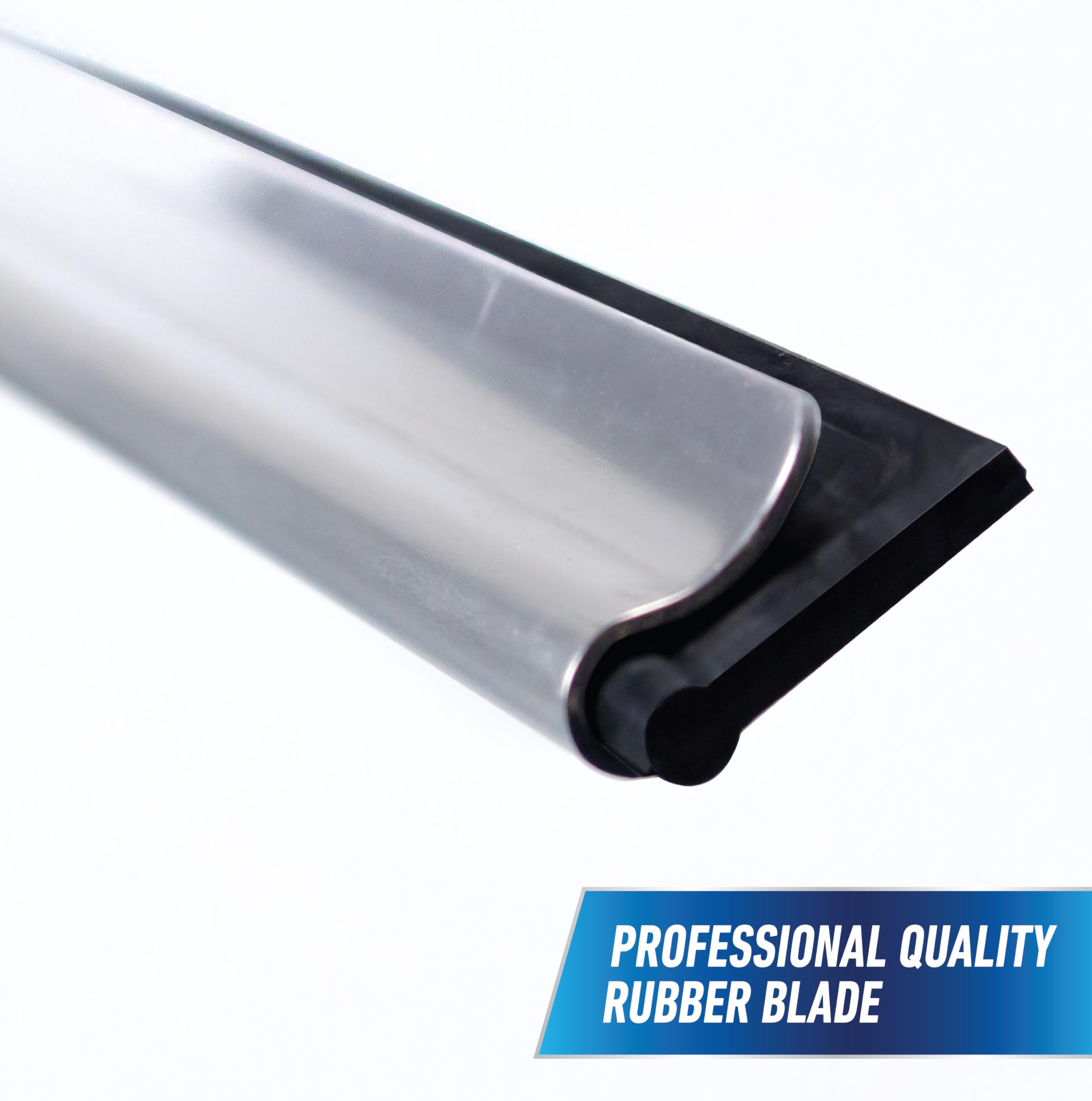 UNGER professional-grade rubber texture delivering smooth streak-free wiping