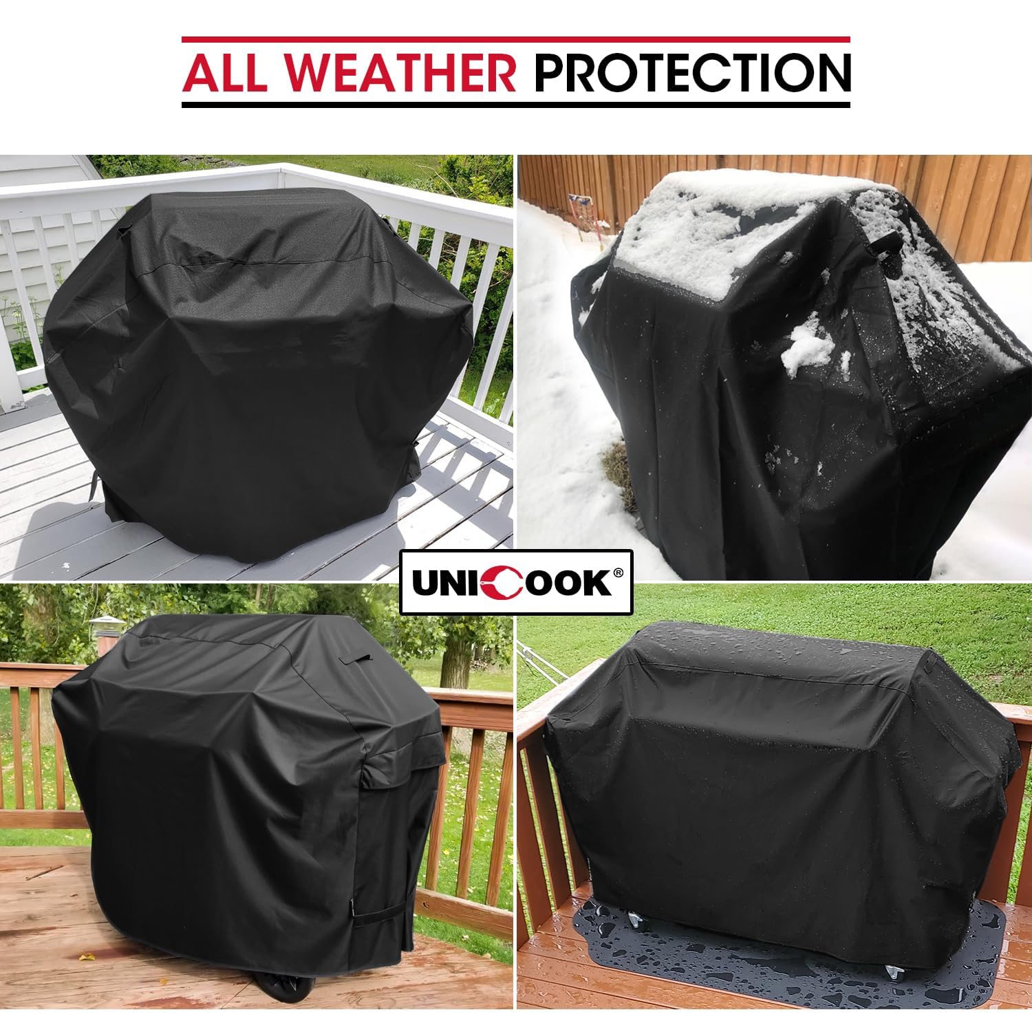 Unicook close-up of vinyl-coated fabric showing durable water repellent surface