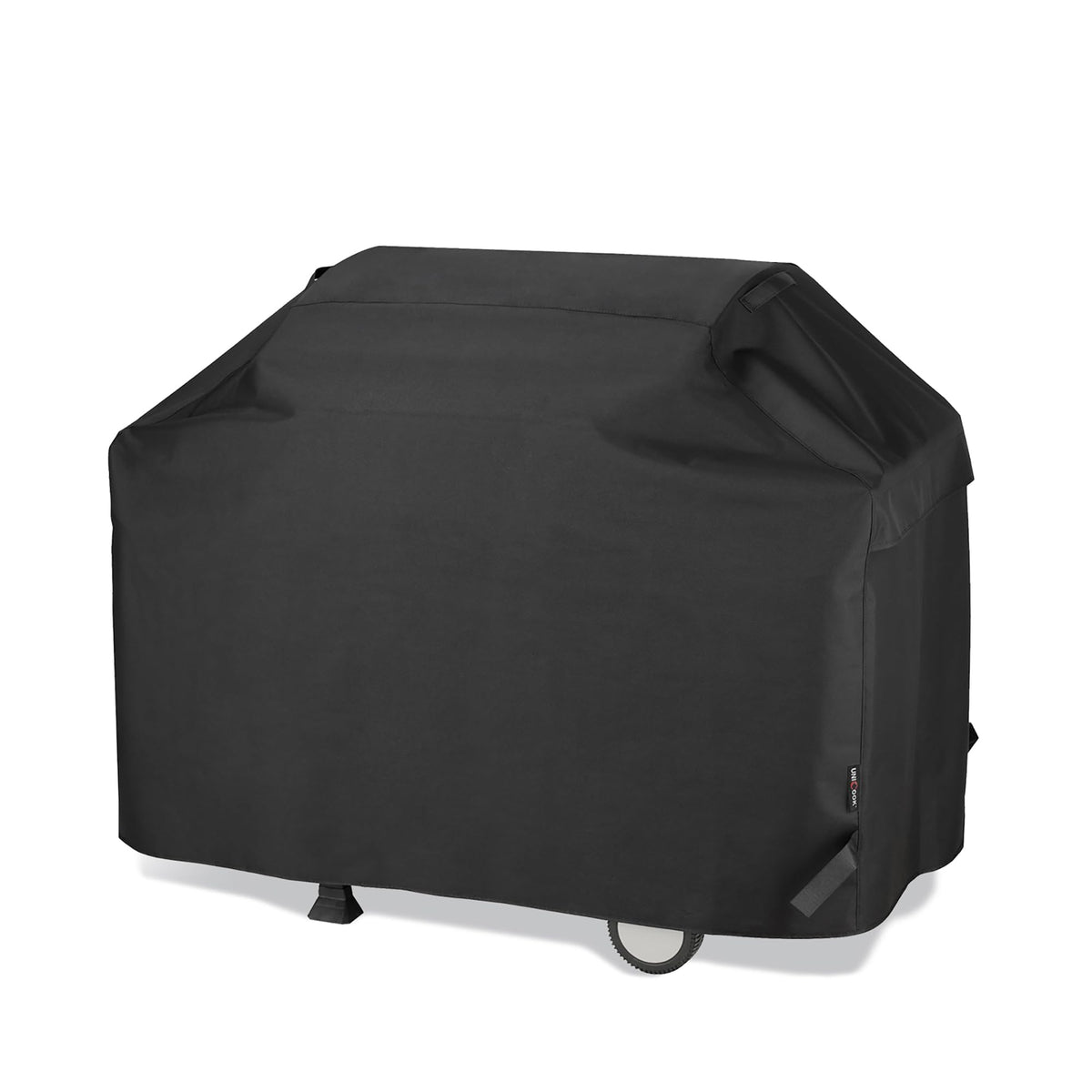 Unicook front view of 65-inch grill cover showing full protection and weather resistance