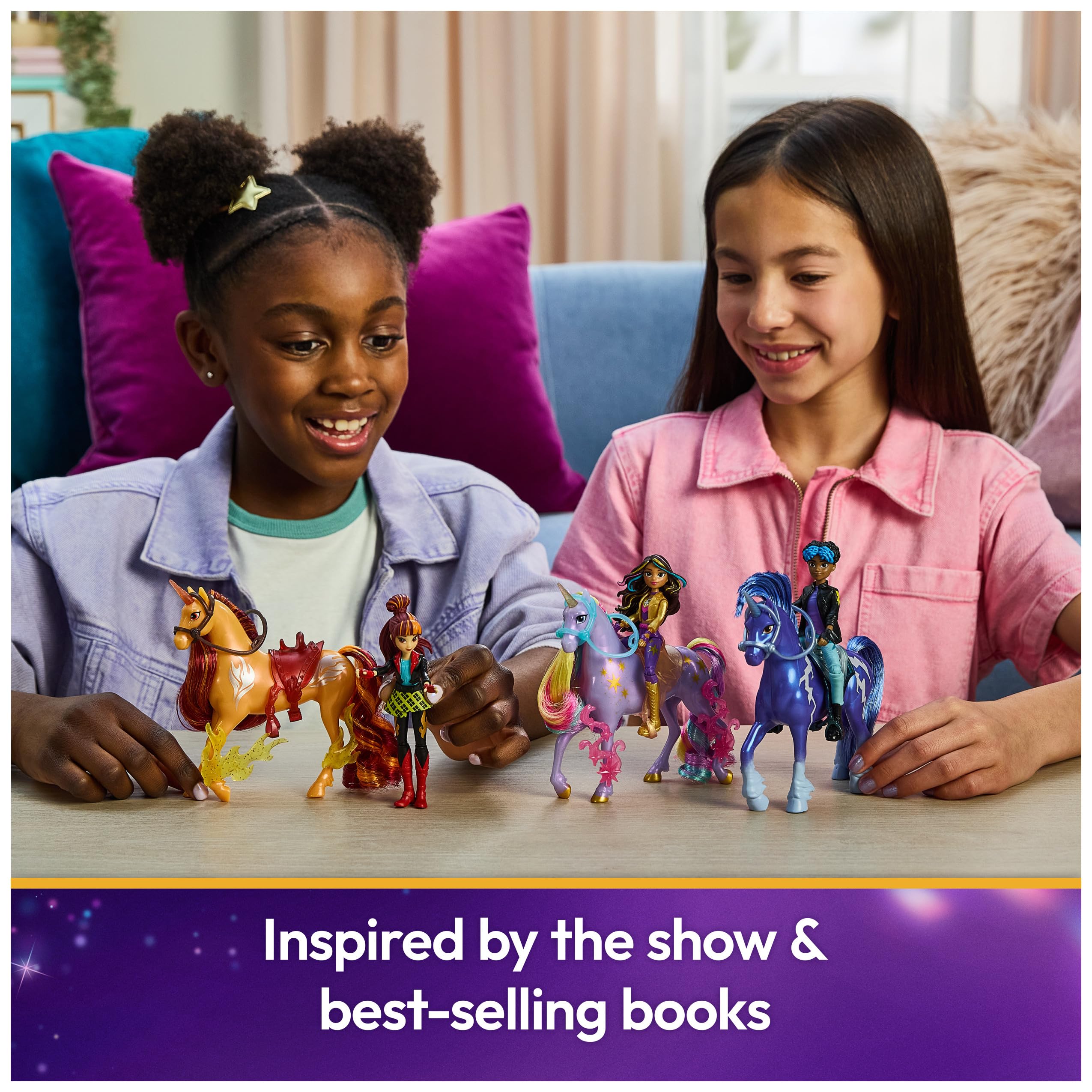 Unicorn Academy duo staged in a playroom inspiring story-based play