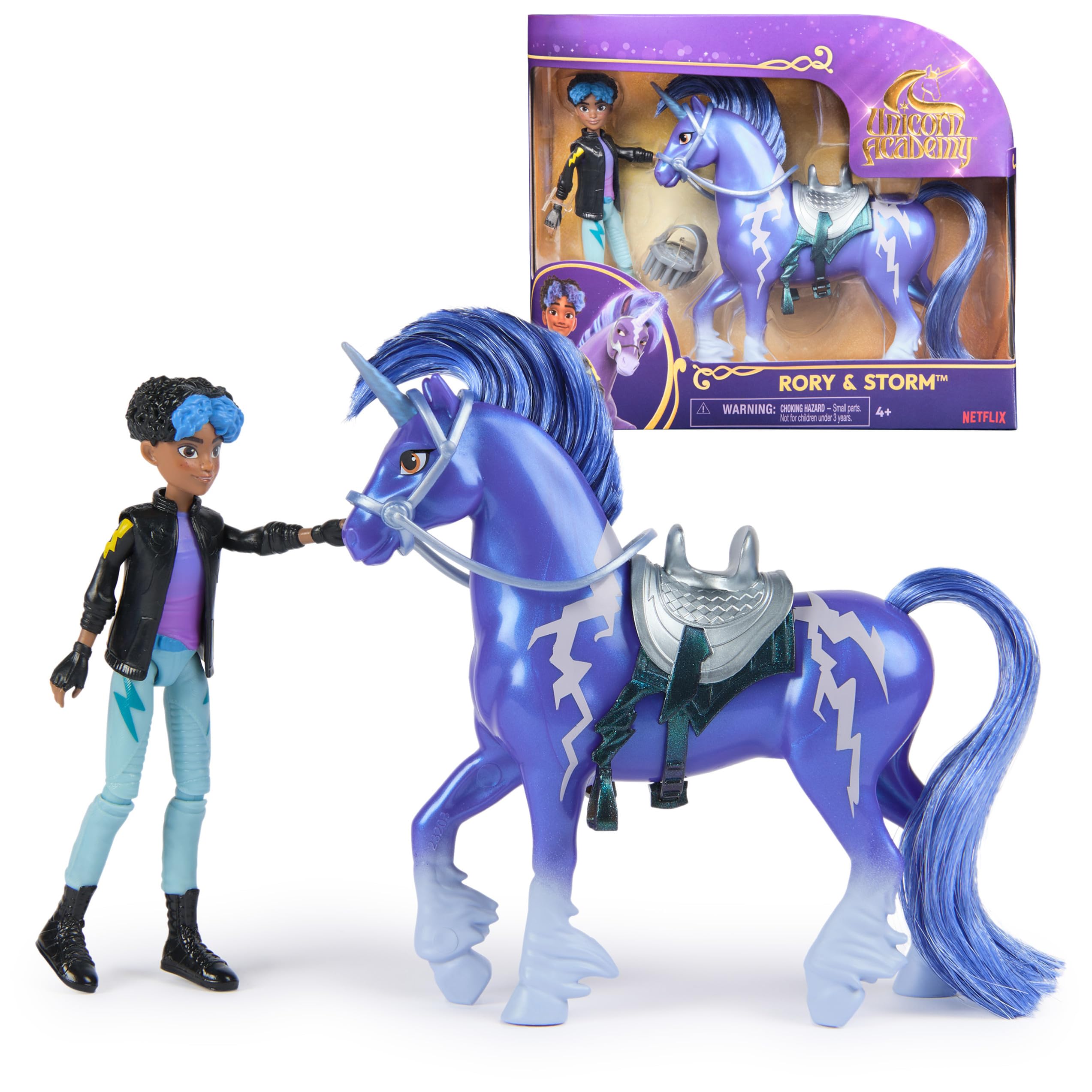 Unicorn Academy packaging showing Rory and Storm, great for gifting