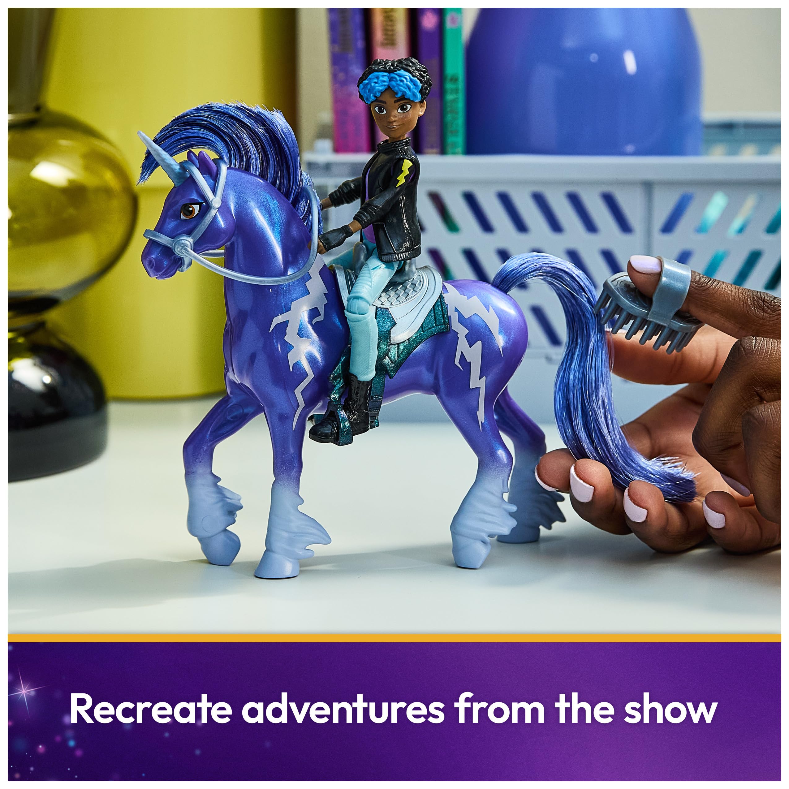 Unicorn Academy removable saddle and bridle accessories for secure fit