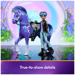 Unicorn Academy Storm unicorn profile, displaying Weather Magic markings