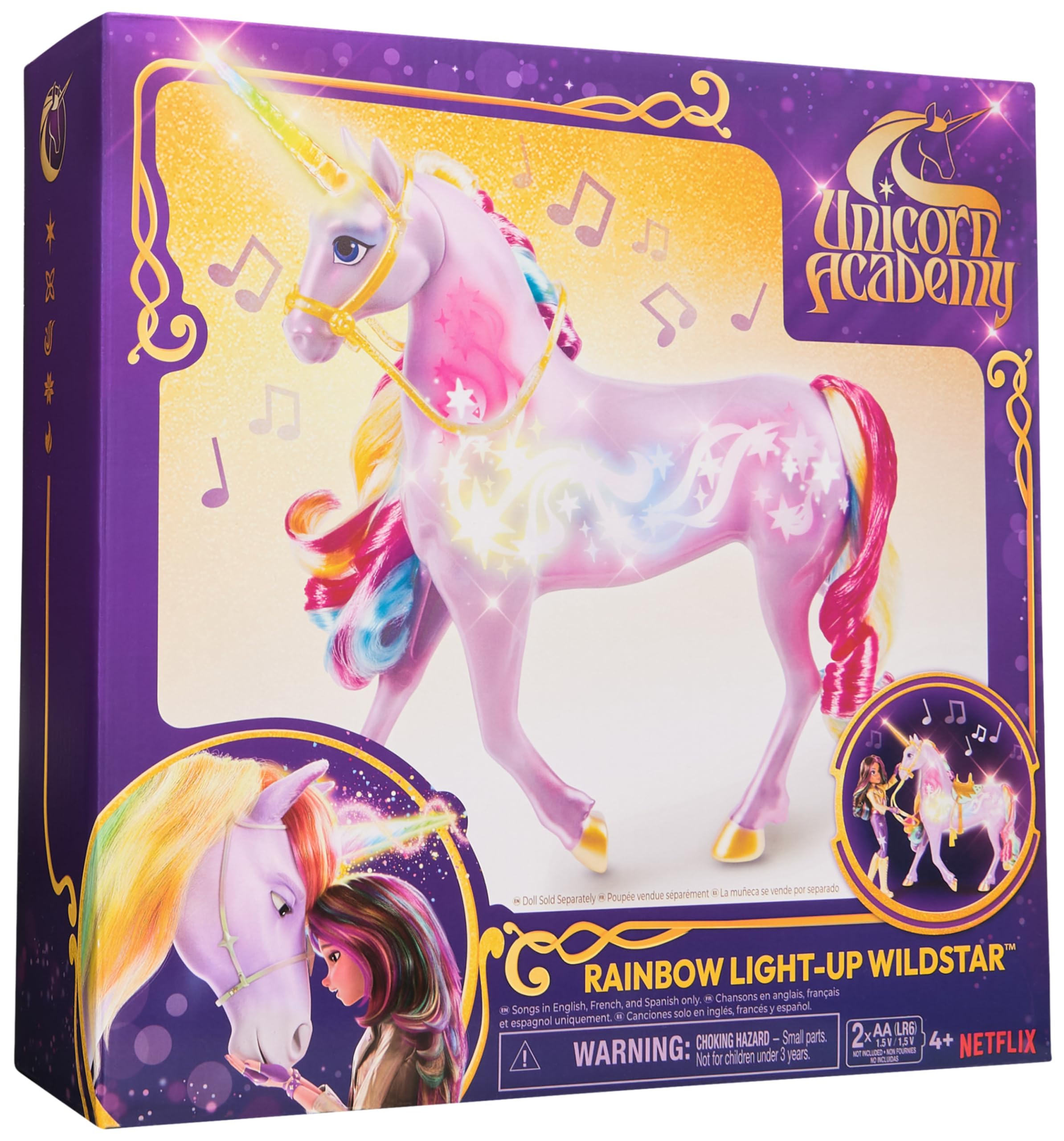 Unicorn Academy Wildstar on bedroom shelf staged to inspire everyday play