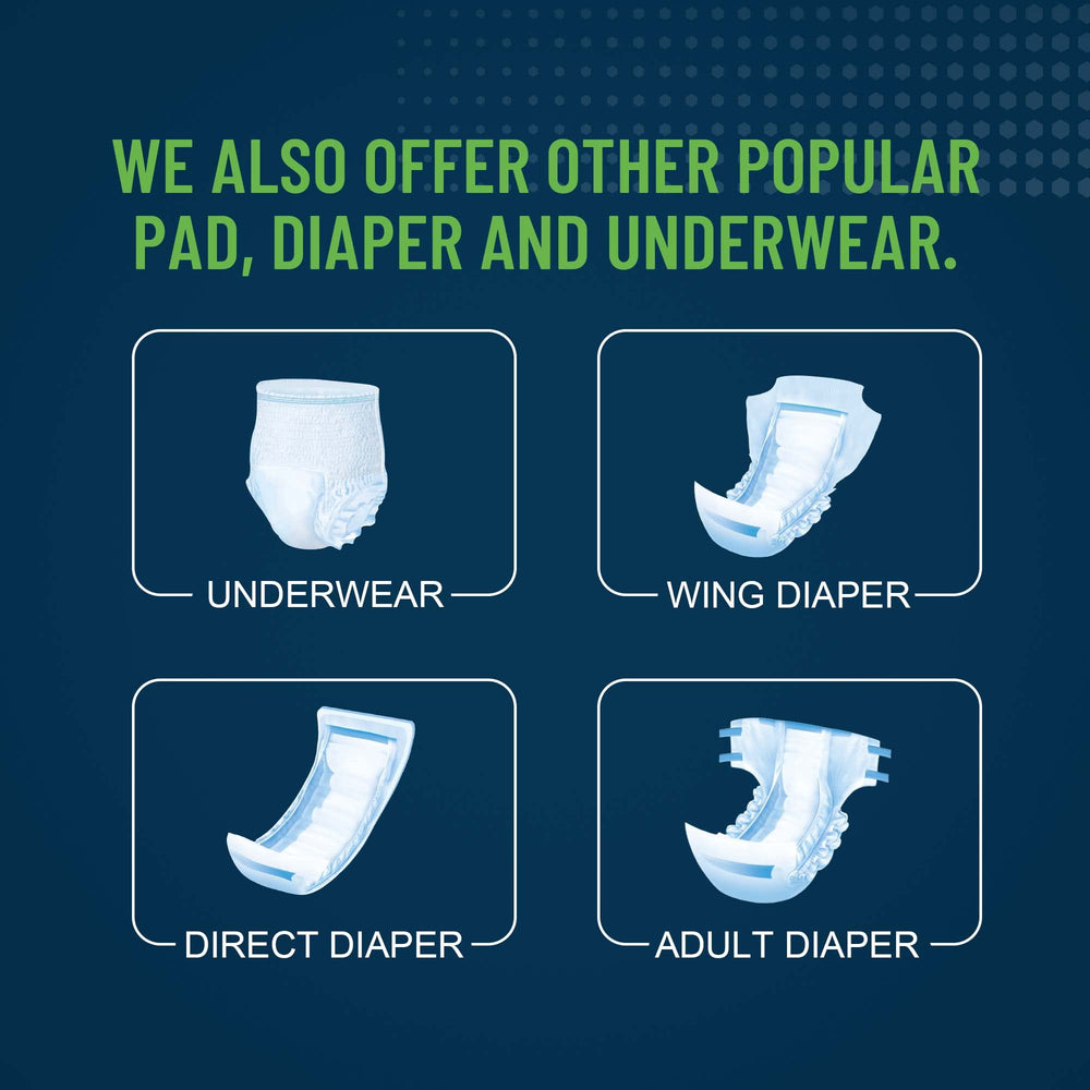 UNIFREE rolled-up disposed pad illustrating easy cleanup and containment