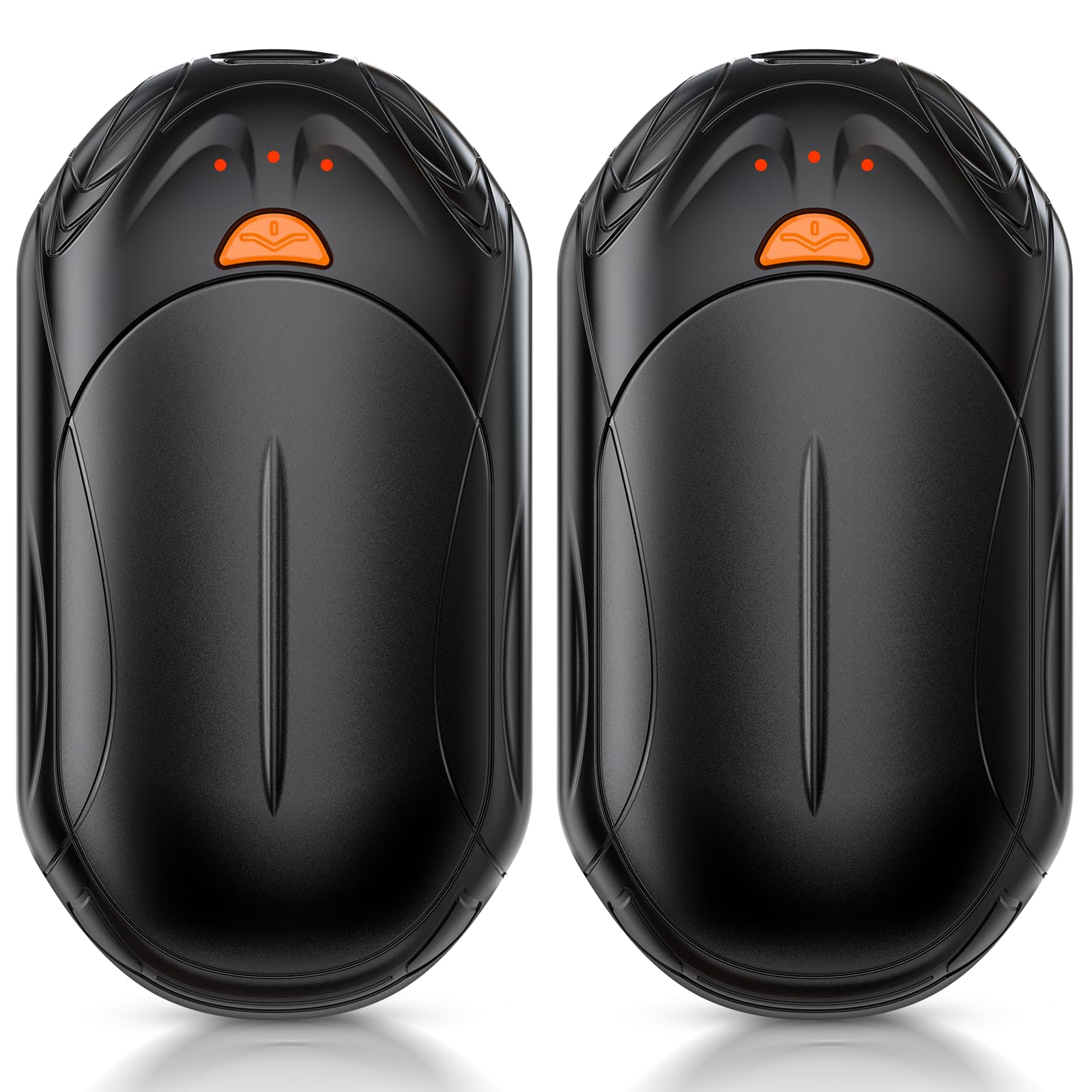 UNIHAND front view showing compact two-piece hand warmers and sleek finish providing easy warmth