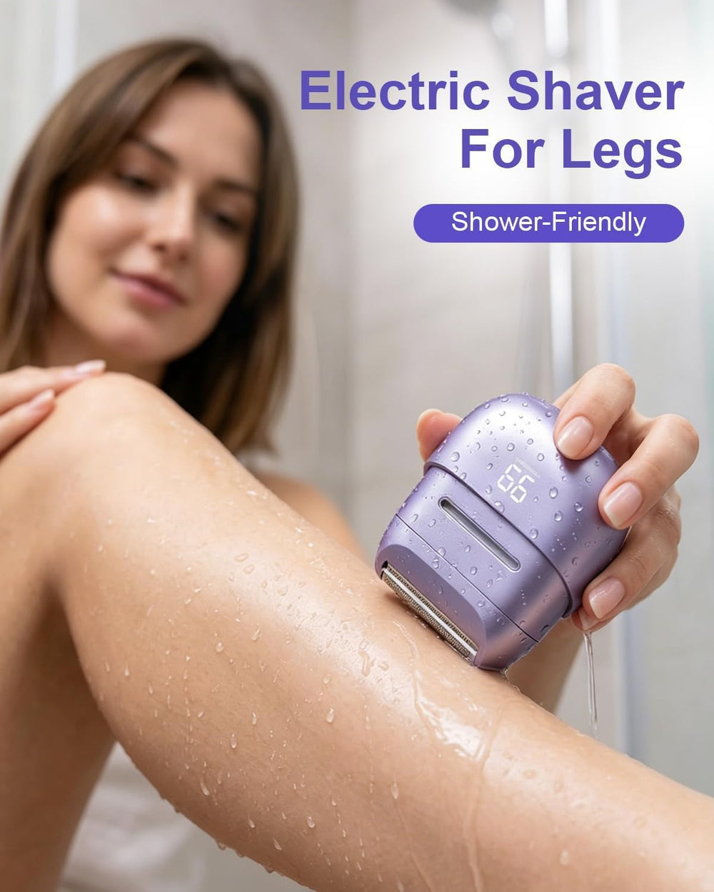 UNIMIKO razor on bathroom shelf implying convenient wet/dry use