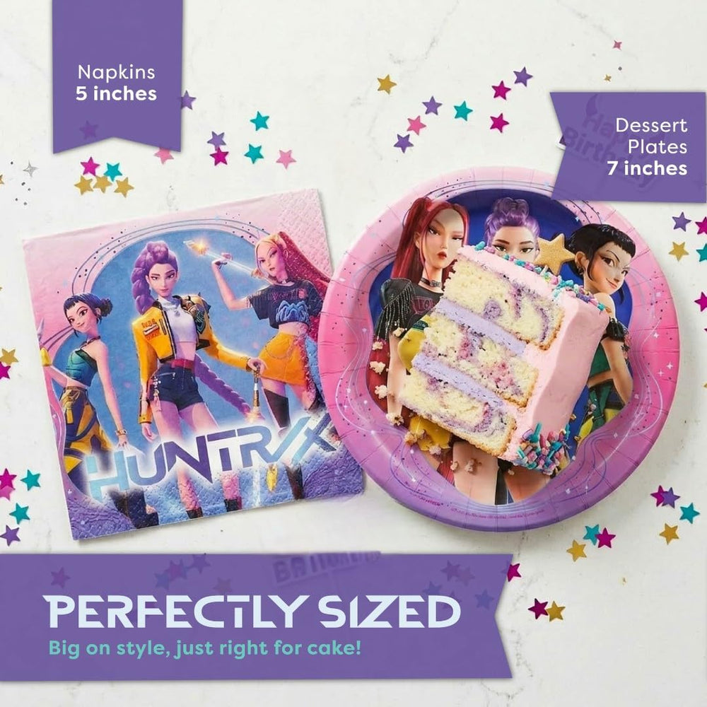 Unique Demon Hunters plate size comparison demonstrating dessert portion suitability