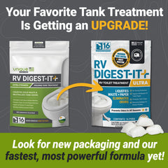 Unique RV Digest-It Ultra single pod close-up highlighting pre-measured convenience