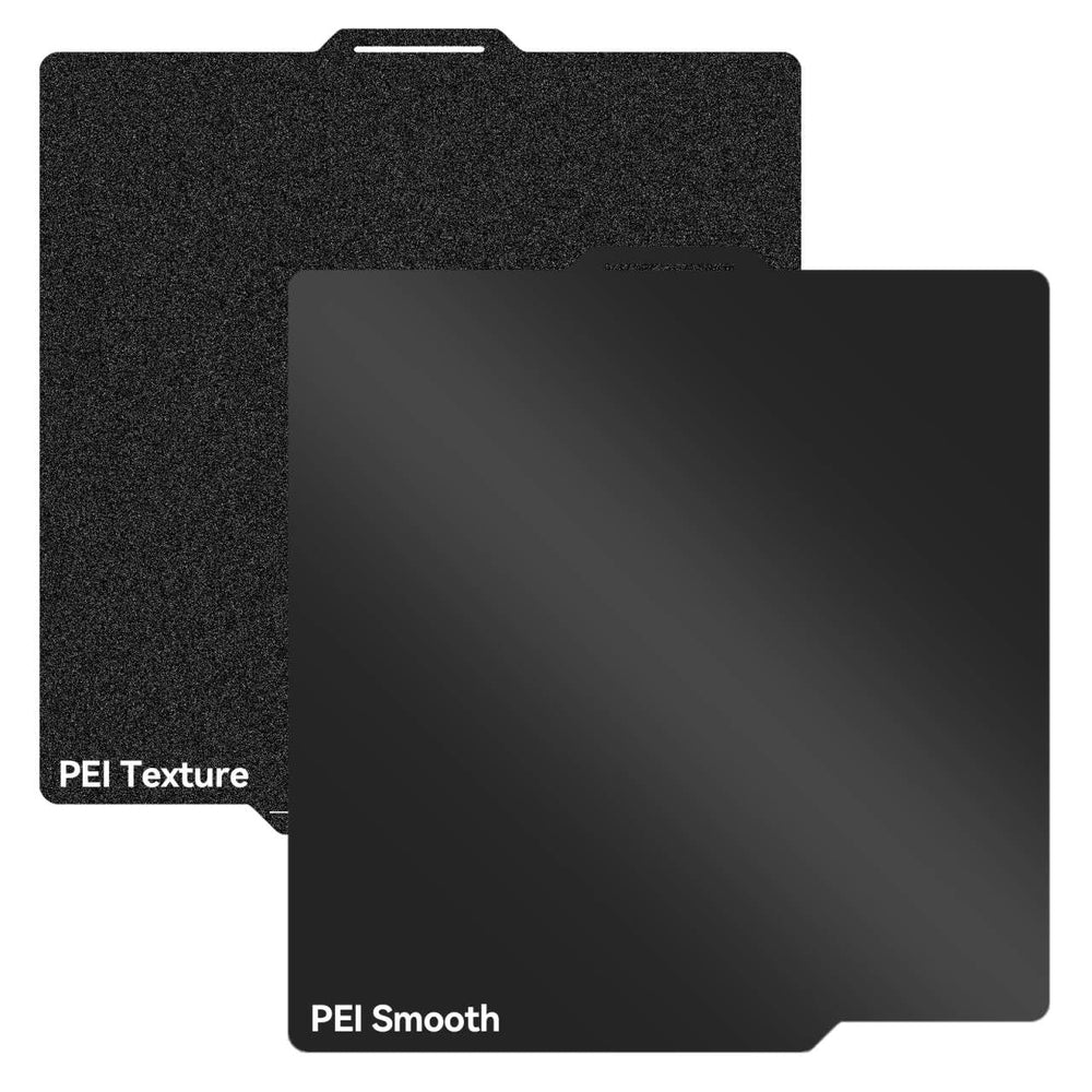 UniTak3D front view of full 257x257mm PEI build plate showing fit and finish