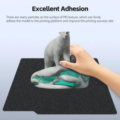 UniTak3D smooth PEI close-up showing glossy finish for clean part bottoms