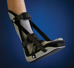 United Ortho non-skid sole and padded strap detail showing stability and pressure relief
