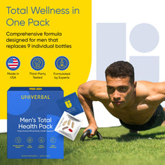 Universal U close-up of the five capsules highlighting variety and precise dosing benefits