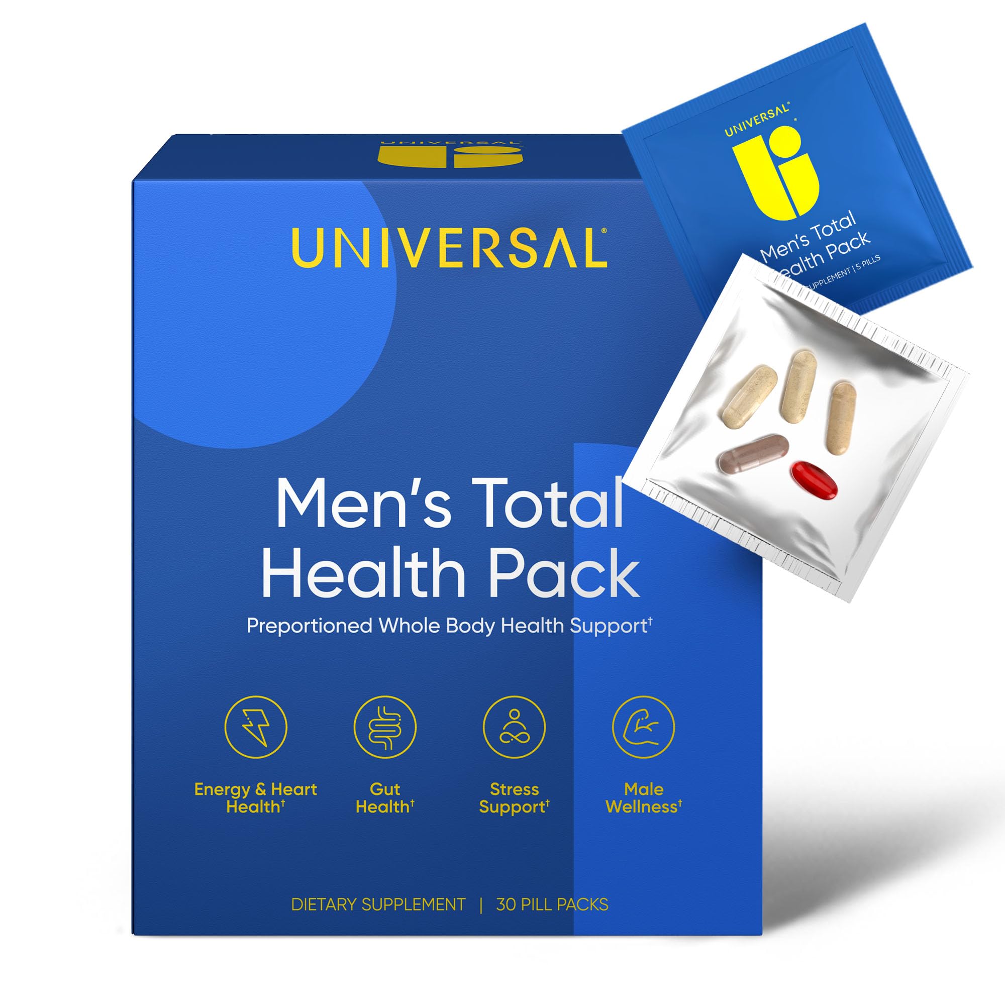 Universal U front packet view showing clean branding and travel-ready design benefits convenience