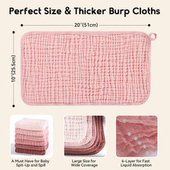 Unnivoll burp cloth draped over adult shoulder showing 20x10 size and full coverage benefit