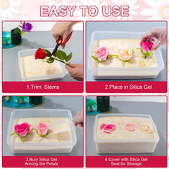 unuaST kit tools laid out with gloves brush spatula, safe handling benefit