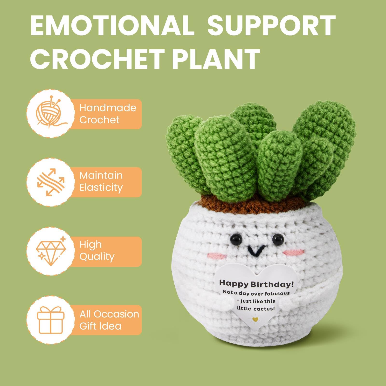 Uongeod crochet cactus and birthday bracelet keepsakes for lasting sentimental value