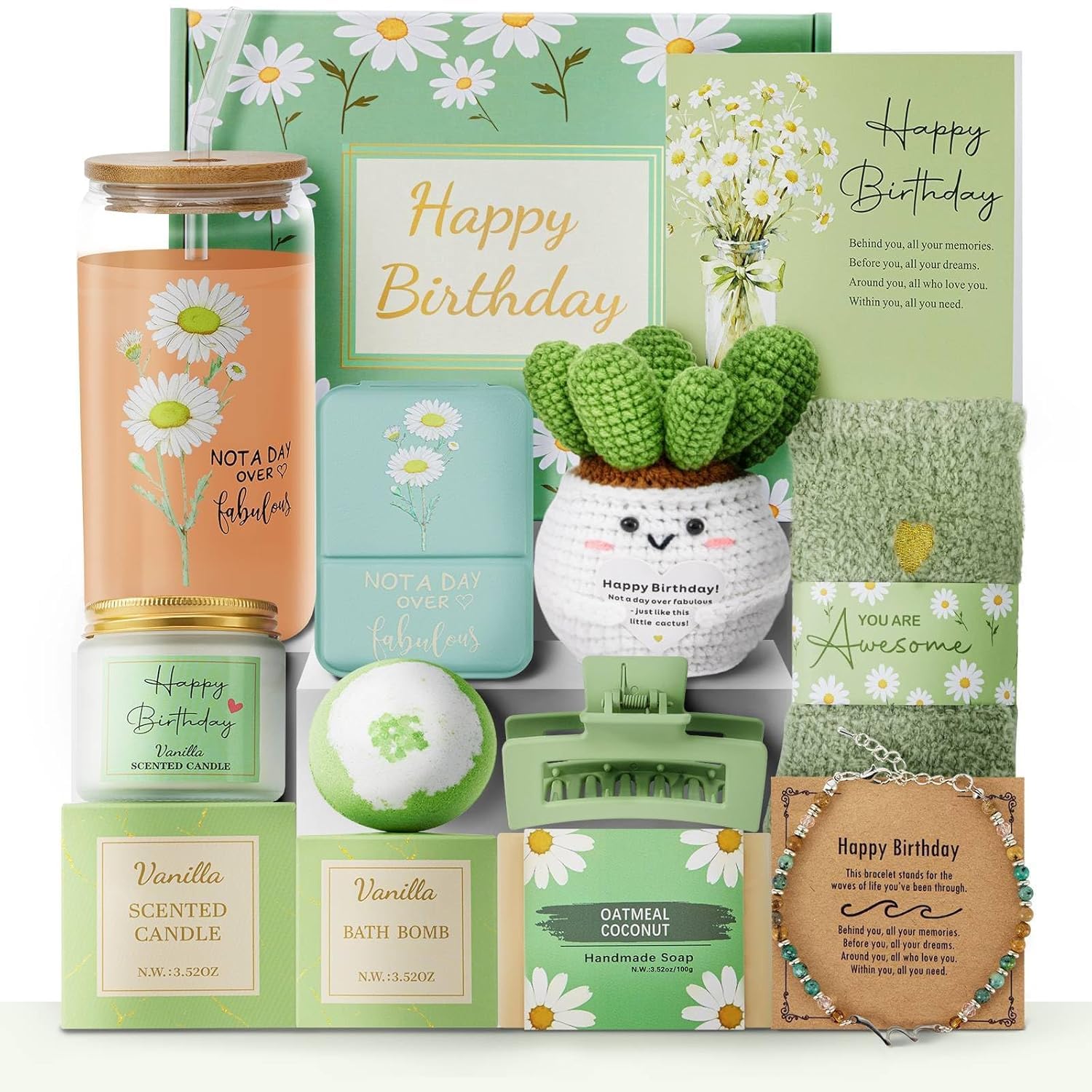 Uongeod front packaging green floral box showing elegant ready-to-give presentation and gift appeal