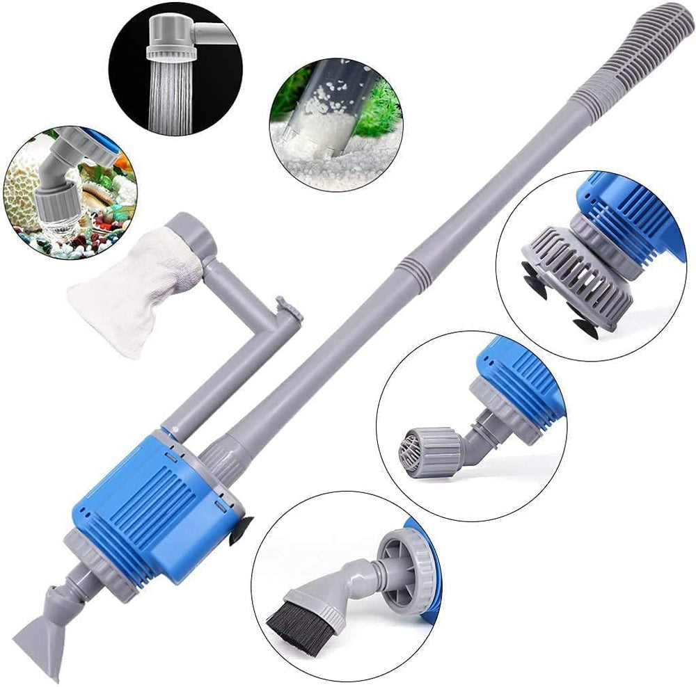 UPETTOOLS in use during aquarium maintenance to show practical setup and time-saving benefit