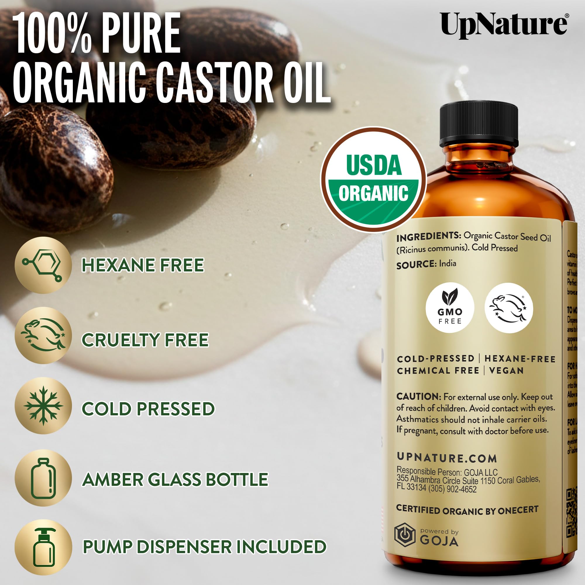 UpNature 16oz bottle shown next to a measuring cup for scale