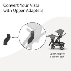 UPPAbaby adapter close-up highlighting durable finish and reliable attachment