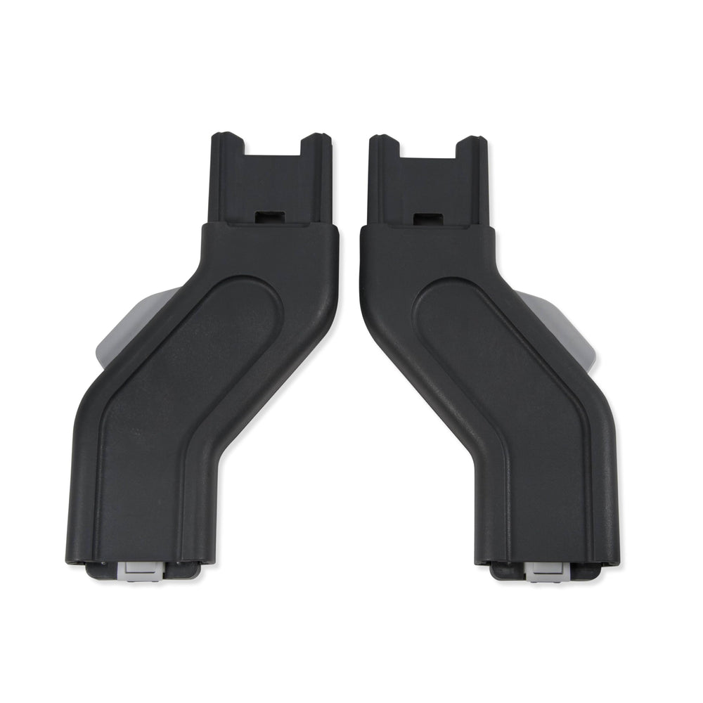 UPPAbaby upper adapter front view showing secure mount and easier seat spacing
