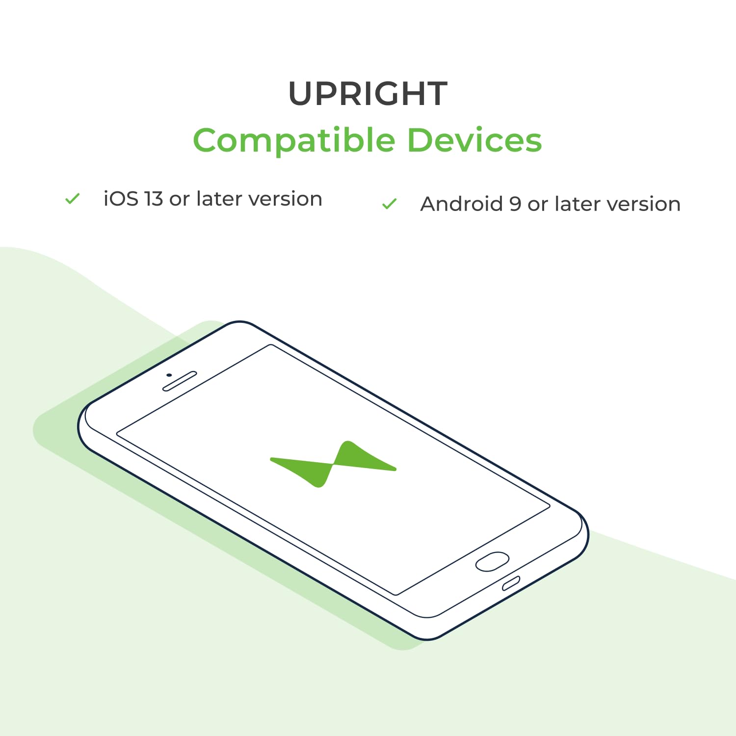 Upright GO in a desk lifestyle scene showing improved upright posture habit