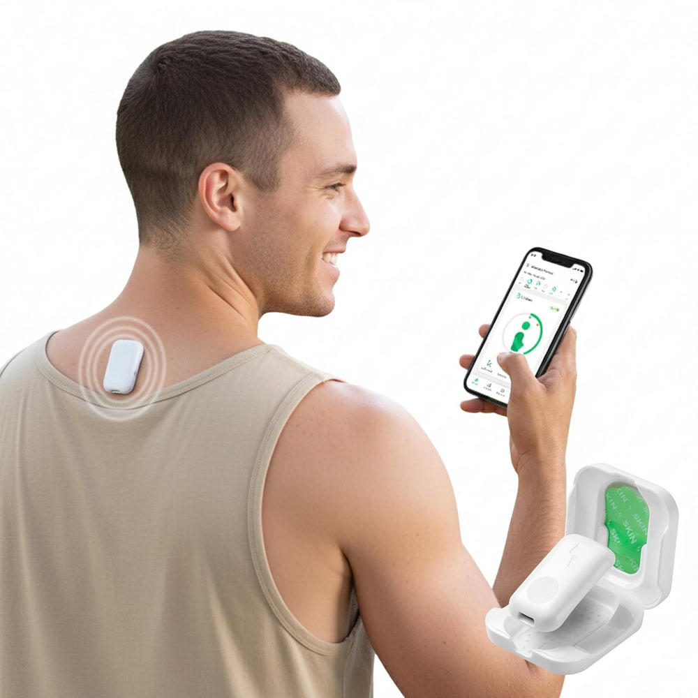 Upright GO app dashboard on phone showing progress tracking and settings