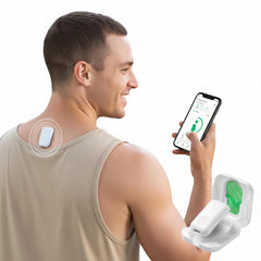 Upright GO app dashboard on phone showing progress tracking and settings