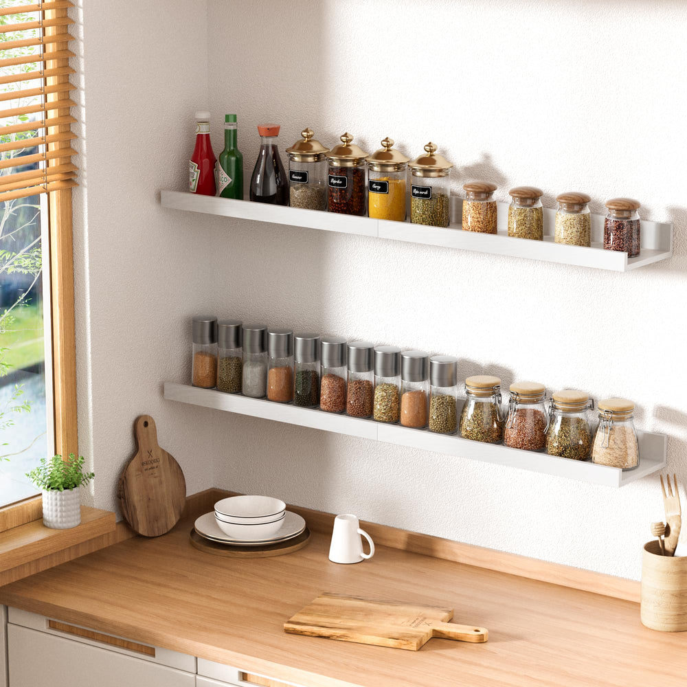 upsimples shelf mounted in office showing clutter-free desk and productivity benefit