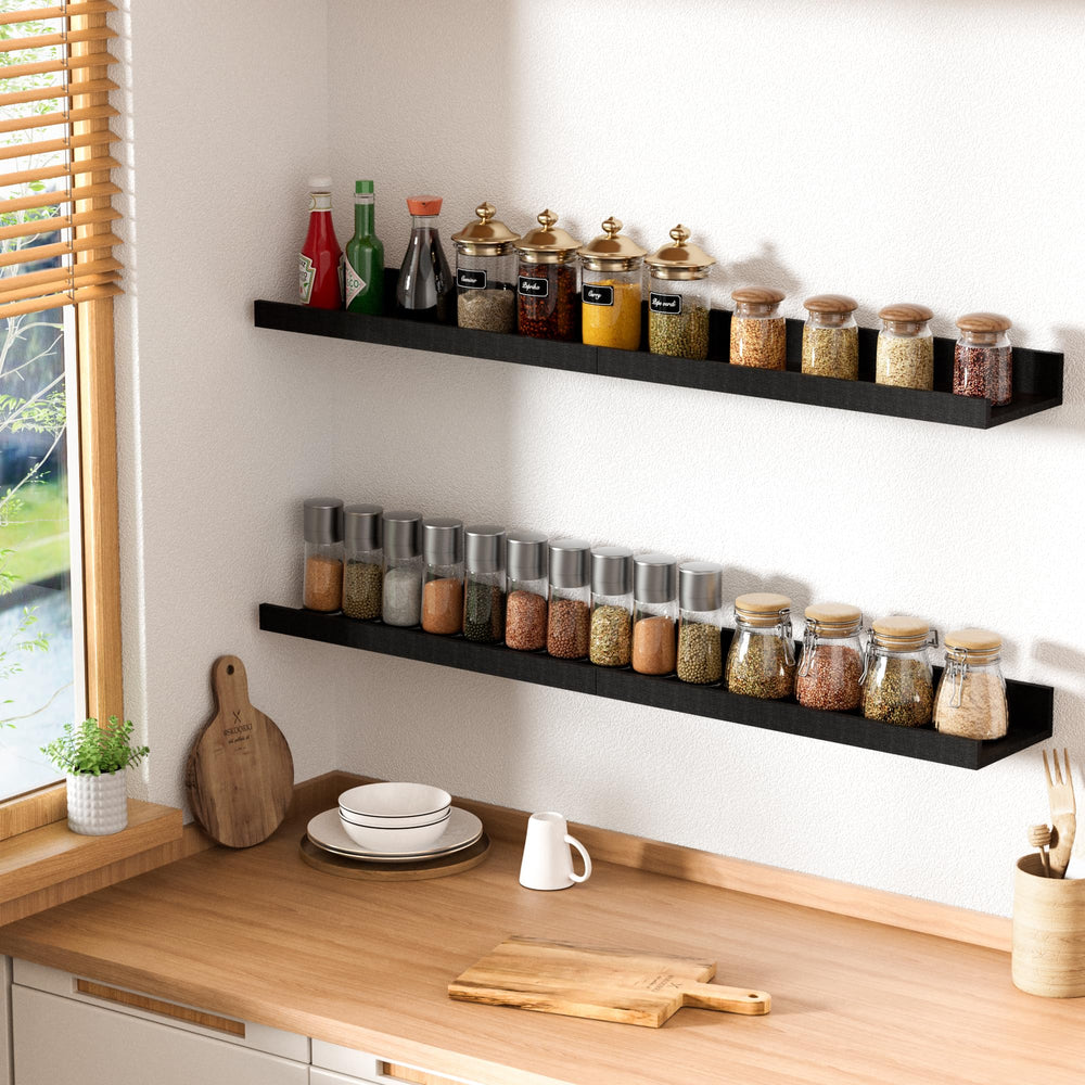 upsimples shelf beside hand showing 15.7 inch scale and practical size