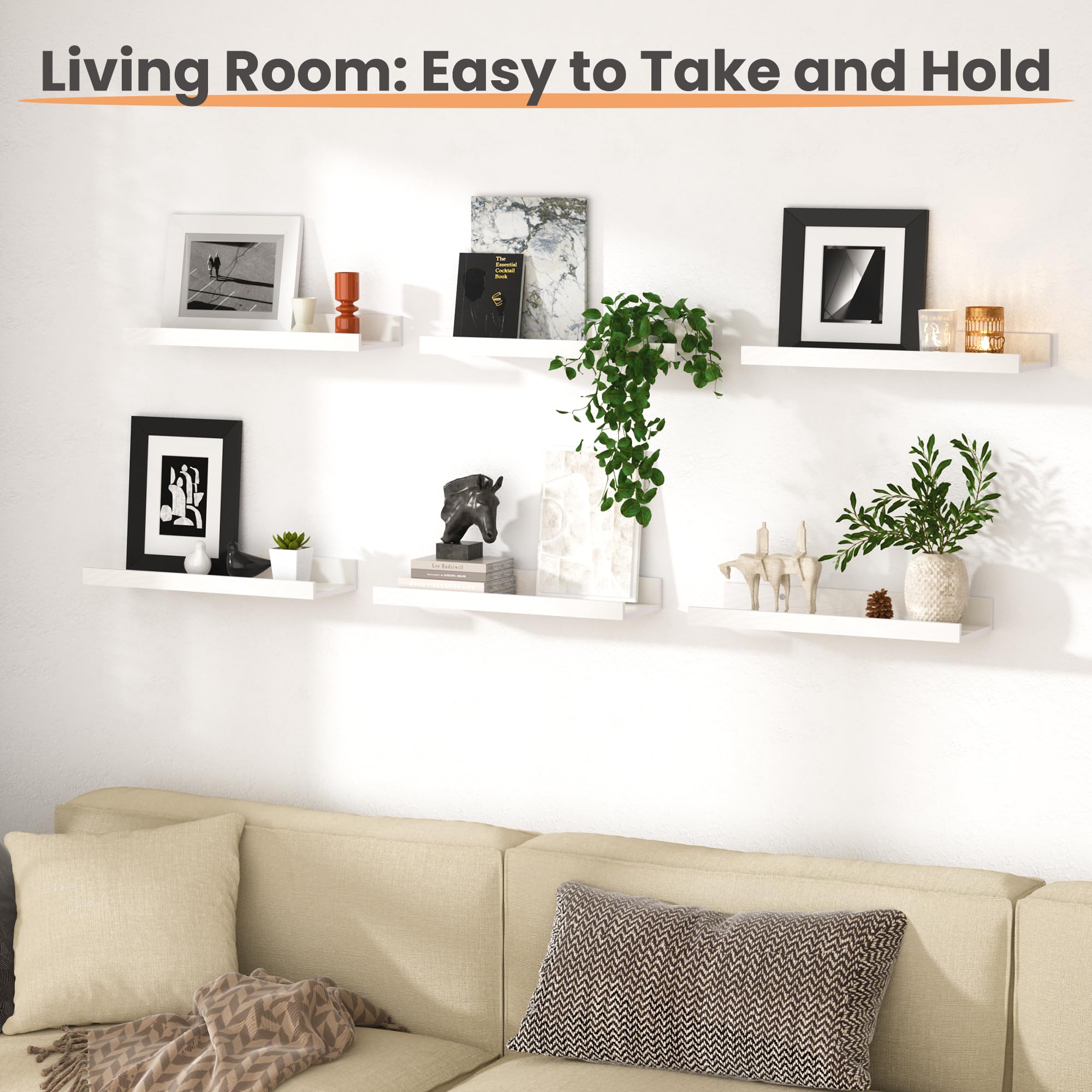 upsimples shelf with plants and books illustrating decorative storage benefit