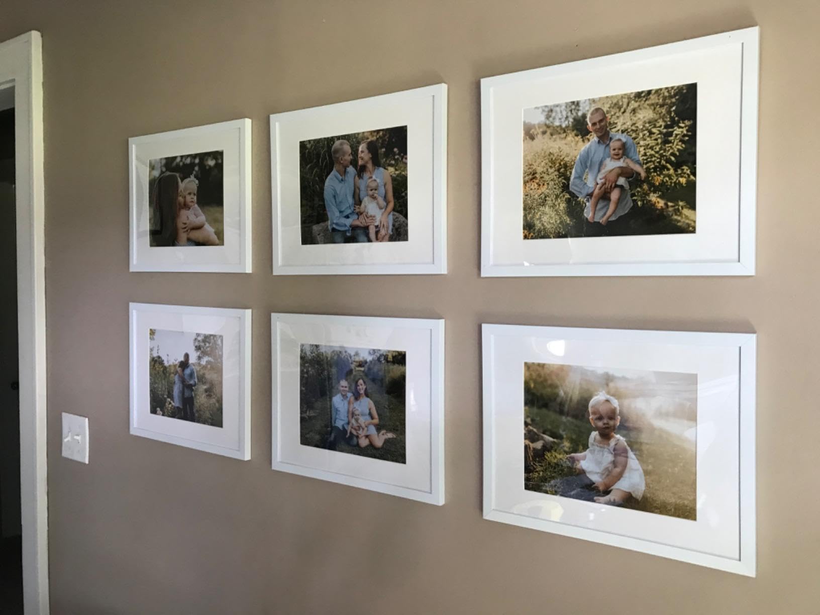 upsimples frame with 8x10 mat demo showing centered photo fit benefit