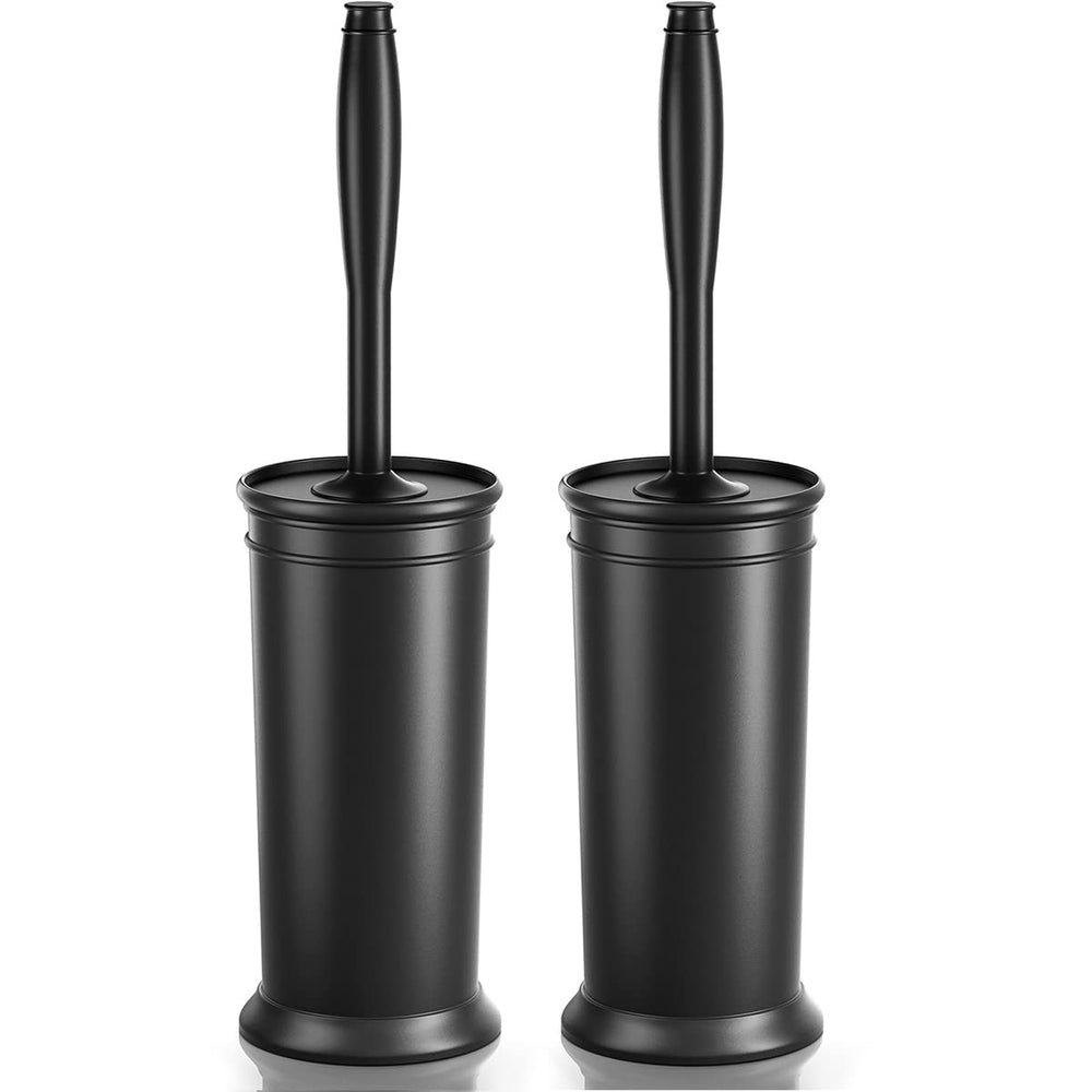 uptronic front pack shot showing two black brushes and holders, neat storage benefit
